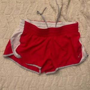 Red bike dri-fit shorts